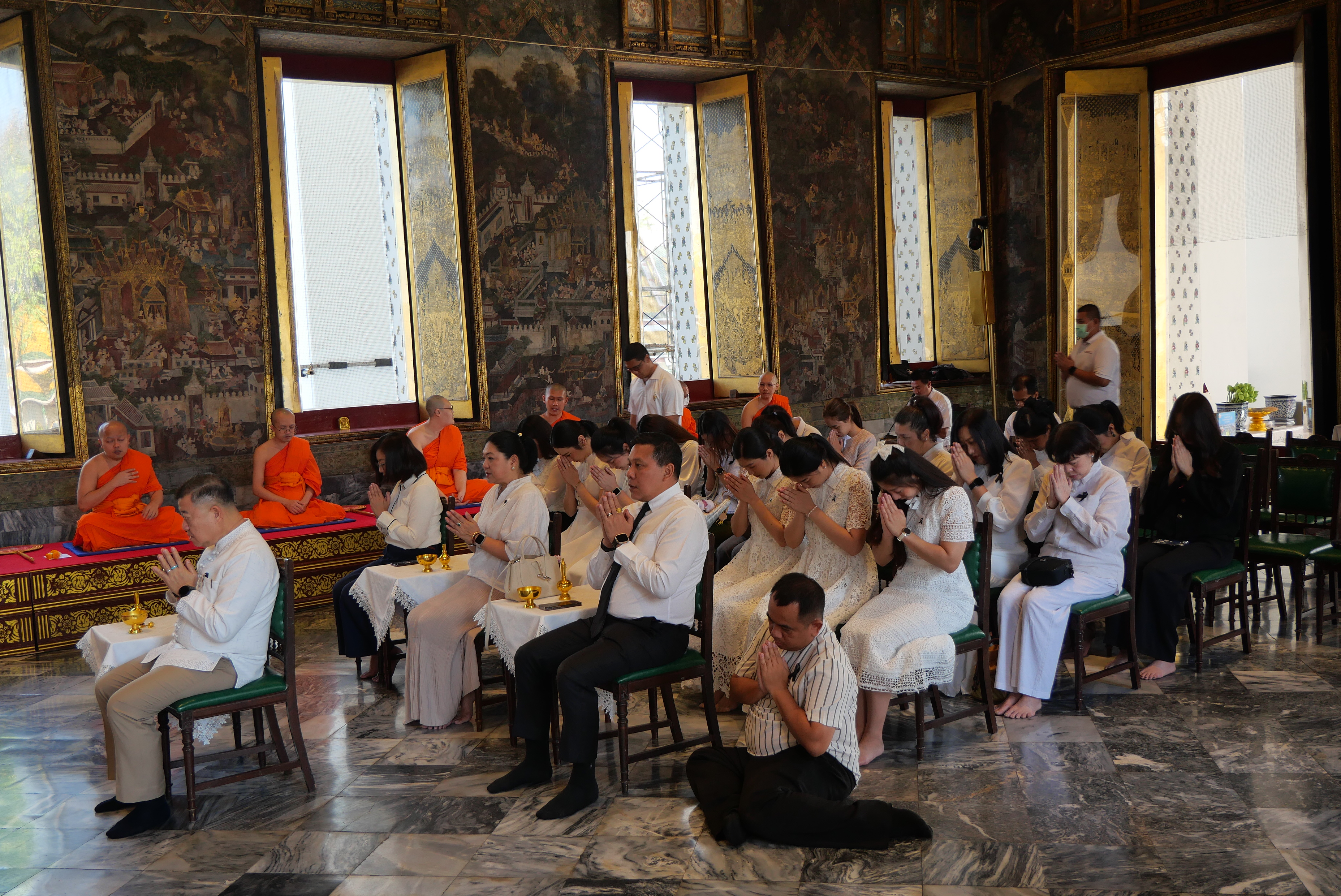 title - ปลัดกระทรวงเกษตรและสหกรณ์ พร้อมด้วยคณะผู้จัดเตรียมงานพระราชพิธีพืชมงคลจรดพระนังคัลแรกนาขวัญ ประจำปี ๒๕๖๙ ทำบุญถวายผ้าไตรและเครื่องไทยธรรม